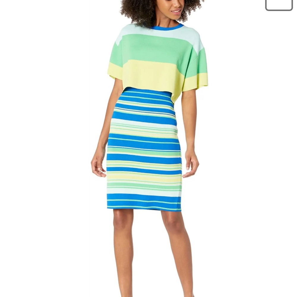 Juicy couture Variegated Stripe Knit Pencil Skirt S